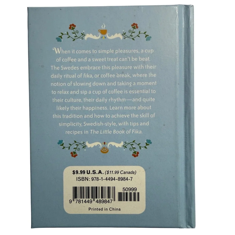 The Little Book of Fika Lynda Balslev Swedish Coffee Break Hardcover Cookbook